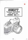 Konica AutoReflex T manual. Camera Instructions.